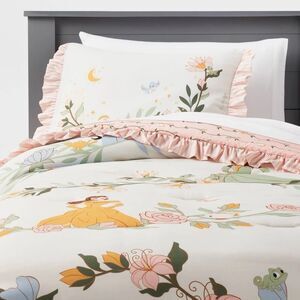 Disney Pillowfort Princess Vine Twin Kids Comforter Floral Bedding